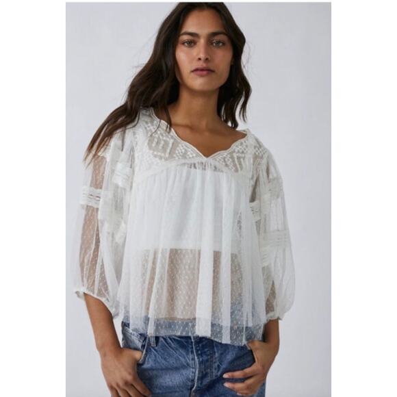 Free People True Candy Tunic in White - Picture 3 of 6